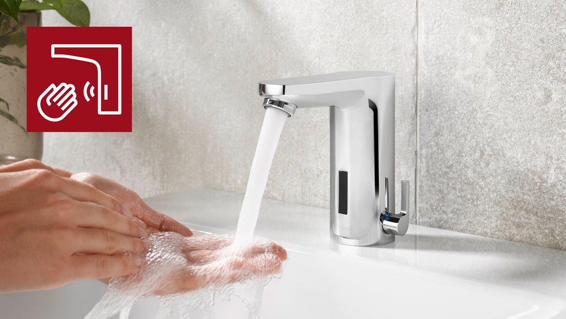 Elektronische Armatur CELIS E mit berührungslose Auslösung Elektronische Armatur CELIS E mit berührungslose Auslösung