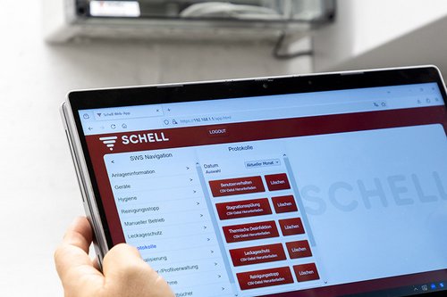SWS server dashboard on a tablet. SWS server dashboard on a tablet.